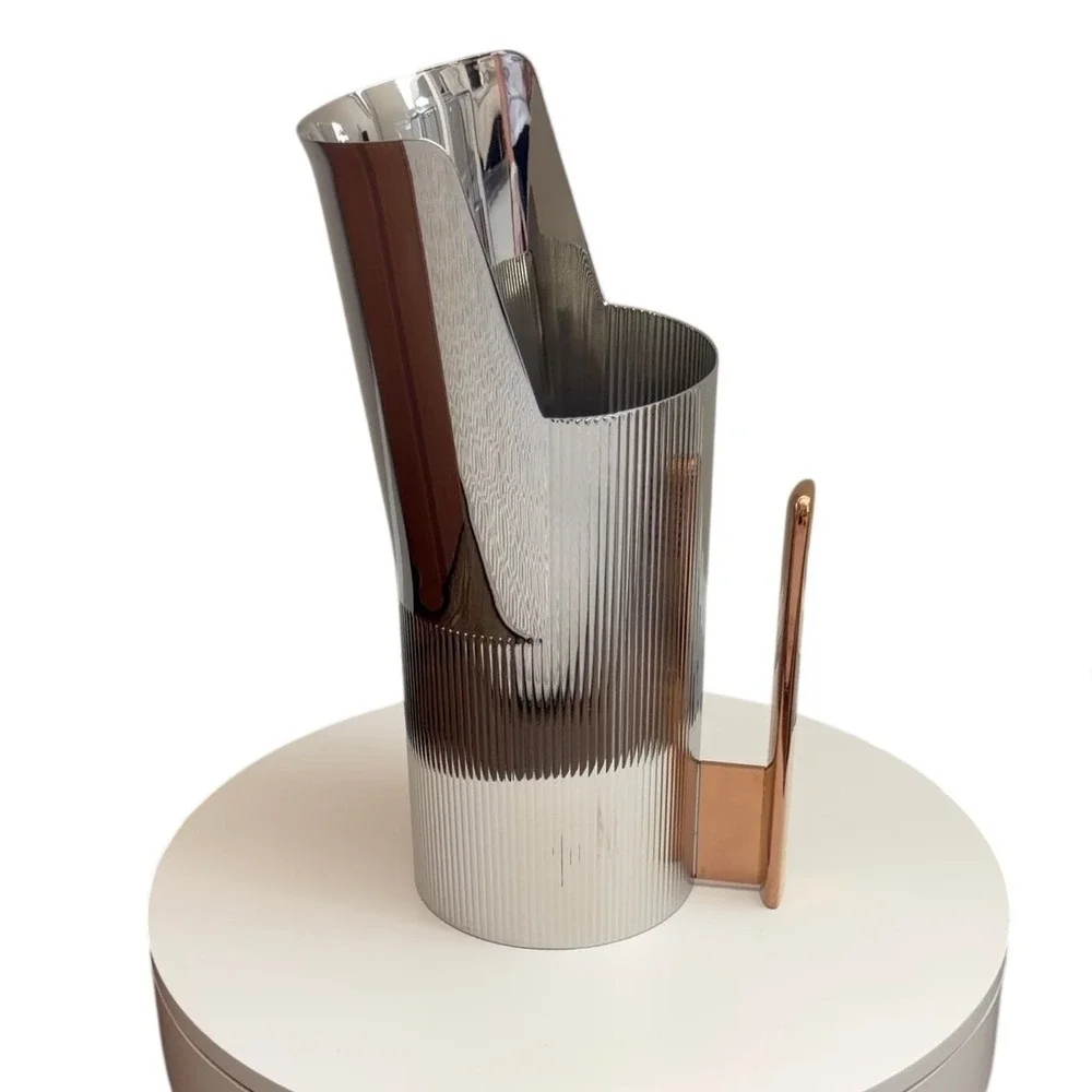 Georg Jensen Urkiola Pitcher - Rose Gold &‎ Silver Modernist Danish Design.